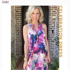 CAbi Celebration Multicolor Midi Dress